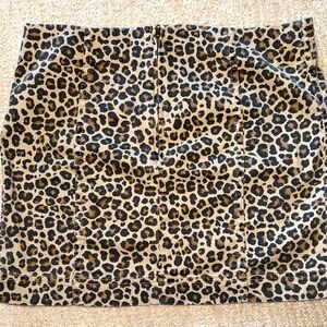 Cheetah print mini skirt